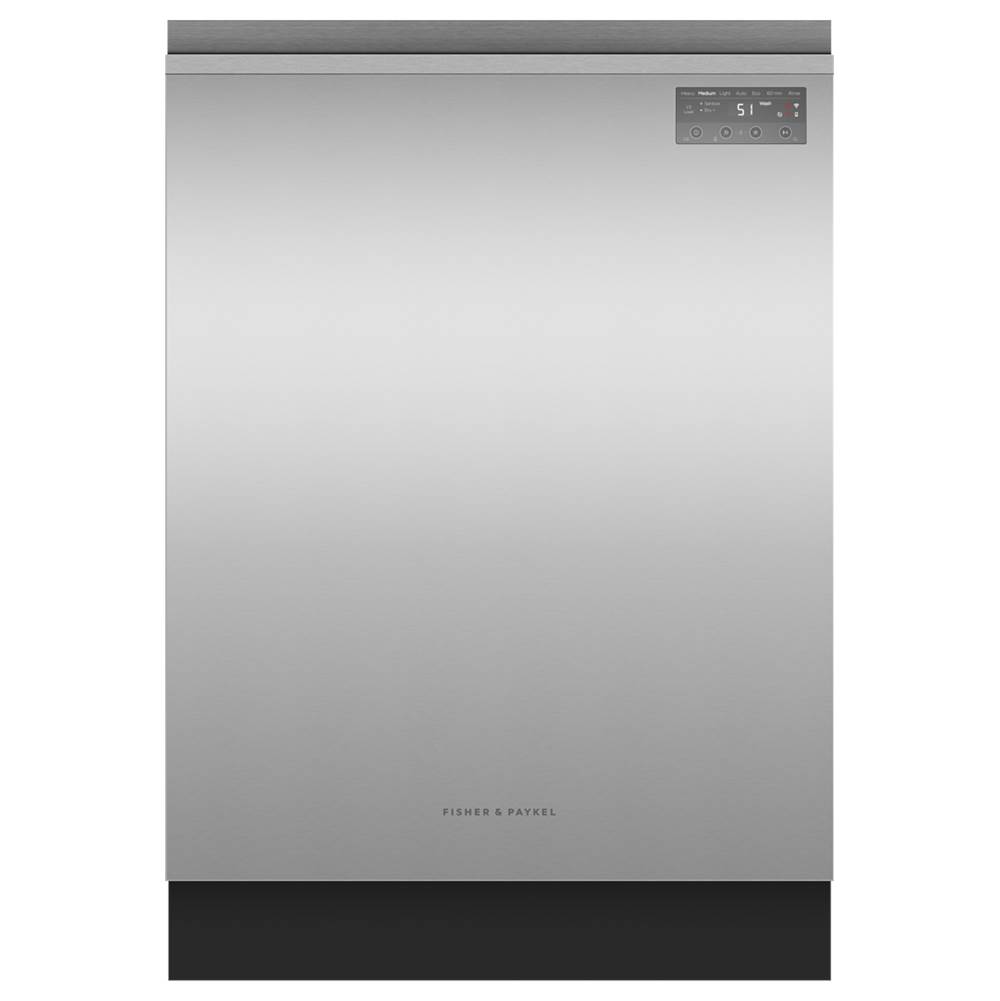Fisher & Paykel Stainless Steel, Tall,  7 Wash Cycles, 15 Place Settings, 2 Racks, Recessed Handle