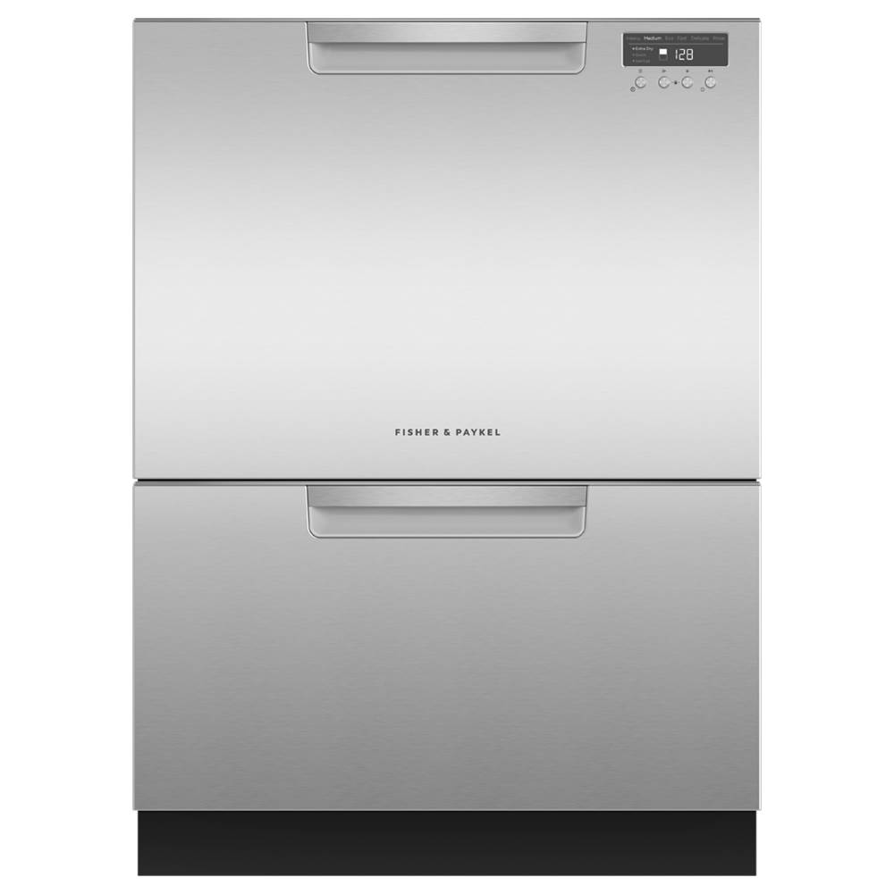 Fisher & Paykel Stainless Steel,Tall, 6 Wash Cycles, 14 Place Settings, Pocket Handle, Water Softener