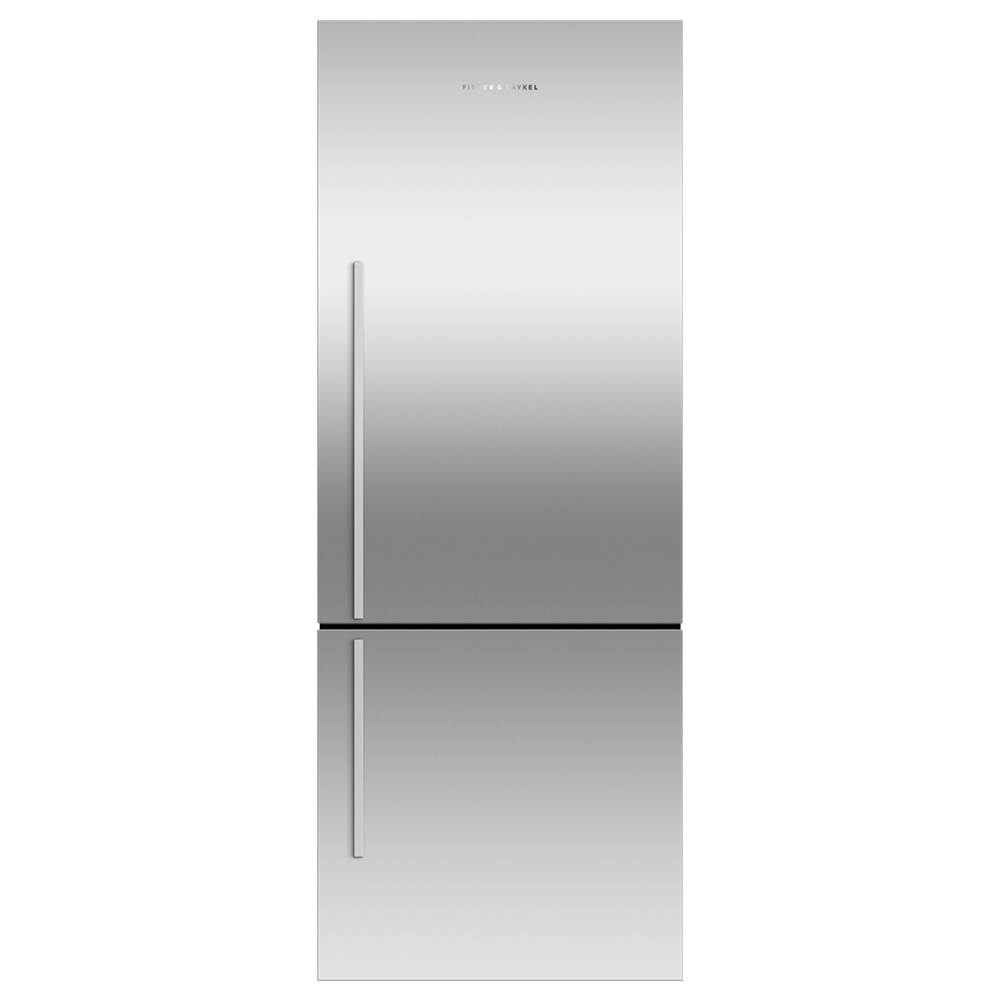 Fisher & Paykel 25'' Bottom Mount Refrigerator Freezer, 13.5 cu ft, Stainless Steel, Non Ice & Water, Right Hinge, Counter Depth Contemporary - RF135BDRX4 N