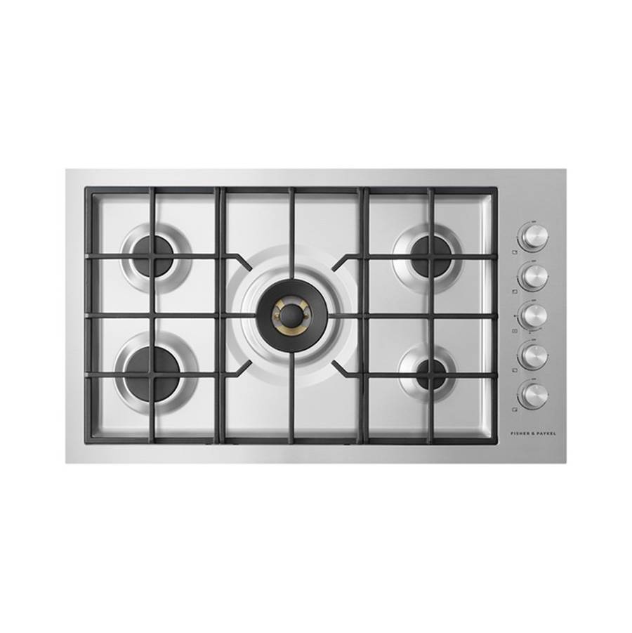 Fisher & Paykel 36” Cooktop, 5 Burners, Flush Fit, Natural Gas