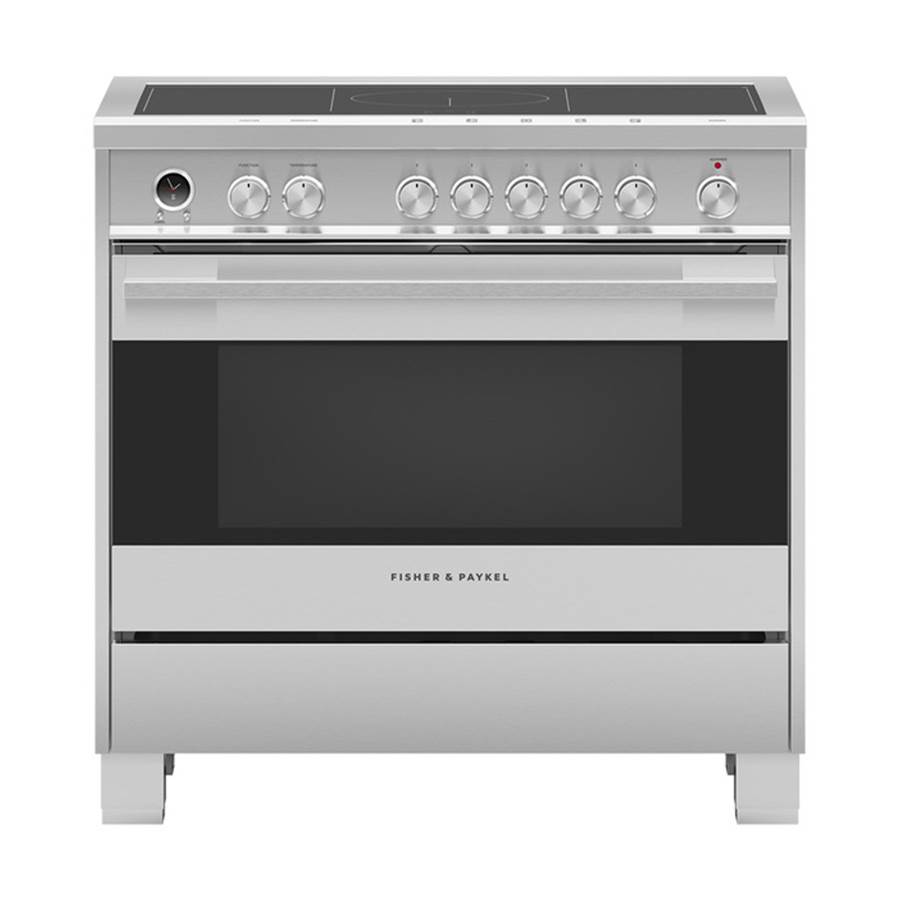 Fisher & Paykel 48'' Professional Hybrid Range, 4 Zone Induction with SmartZone & 4 Burner Gas, Self-cleaning, Natural Gas - OR36SDI6X1