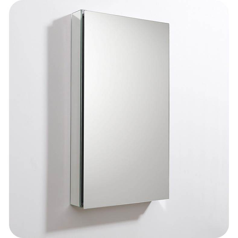 Fresca Bath Fresca 20'' Wide x 36'' Tall Bathroom Medicine Cabinet w/ Mirrors, Beveled Edge