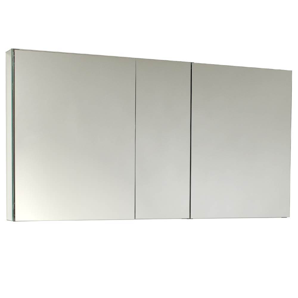 Fresca Bath Fresca 50'' Wide x 26'' Tall Bathroom Medicine Cabinet w/ Mirrors