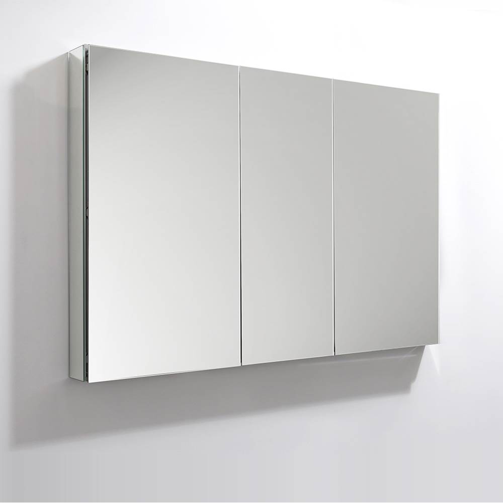 Fresca Bath Fresca 50'' Wide x 36'' Tall Bathroom Medicine Cabinet w/ Mirrors