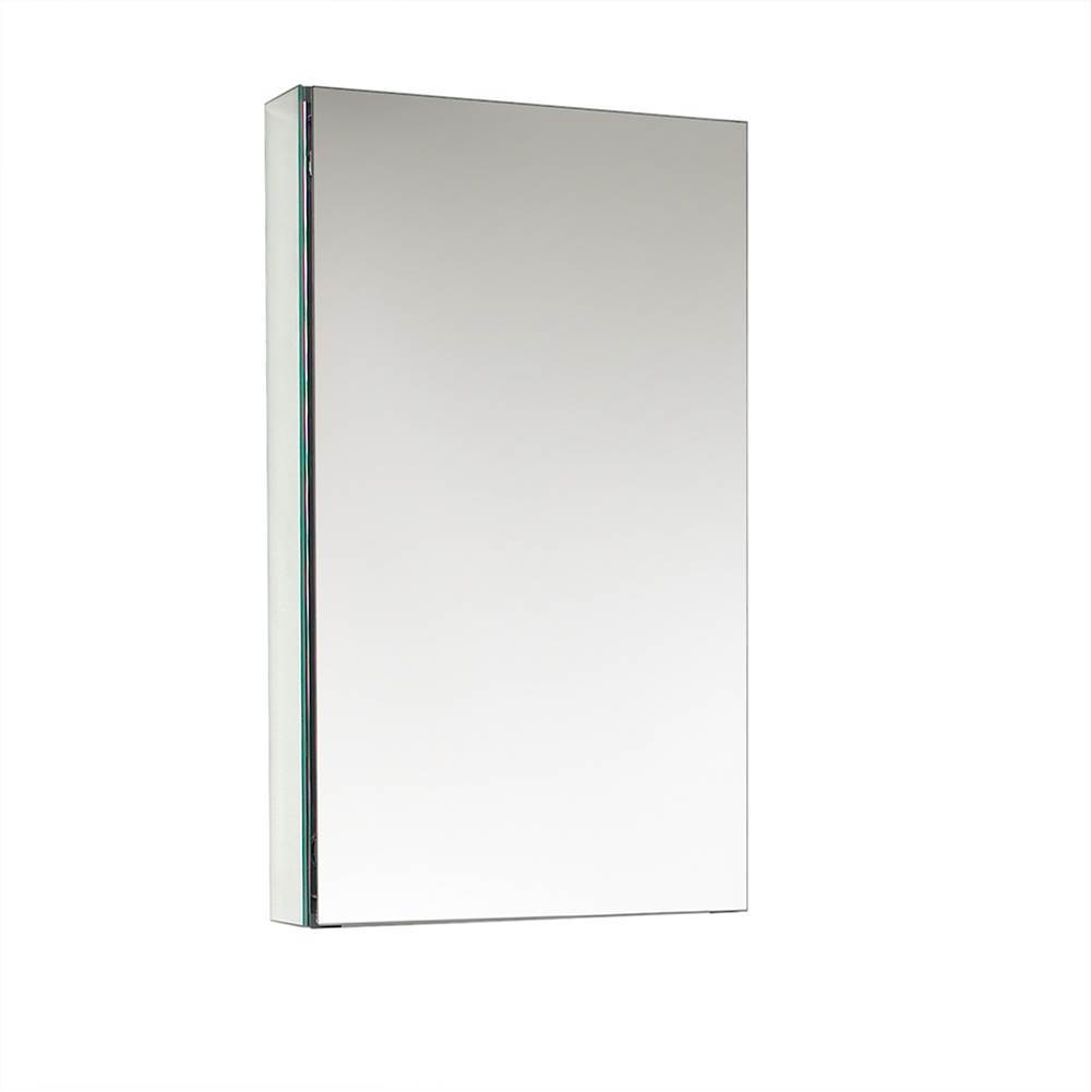 Fresca Bath Fresca 15'' Wide x 26'' Tall Bathroom Medicine Cabinet w/ Mirrors