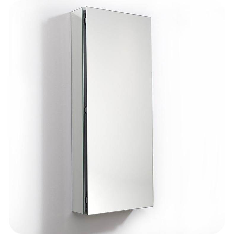 Fresca Bath Fresca 15'' Wide x 36'' Tall Bathroom Medicine Cabinet w/ Mirrors, Beveled Edge