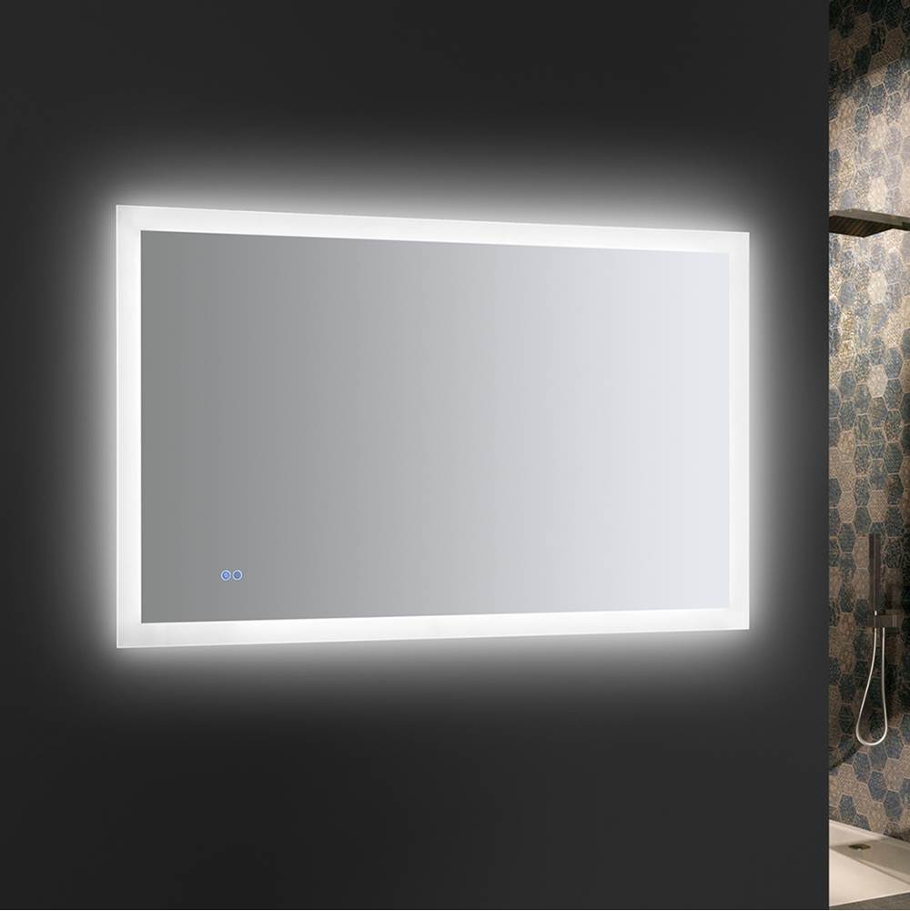 Fresca Bath Fresca Angelo 48'' Wide x 30'' Tall Bathroom Mirror w/ Halo Style LED Lighting and Defogger
