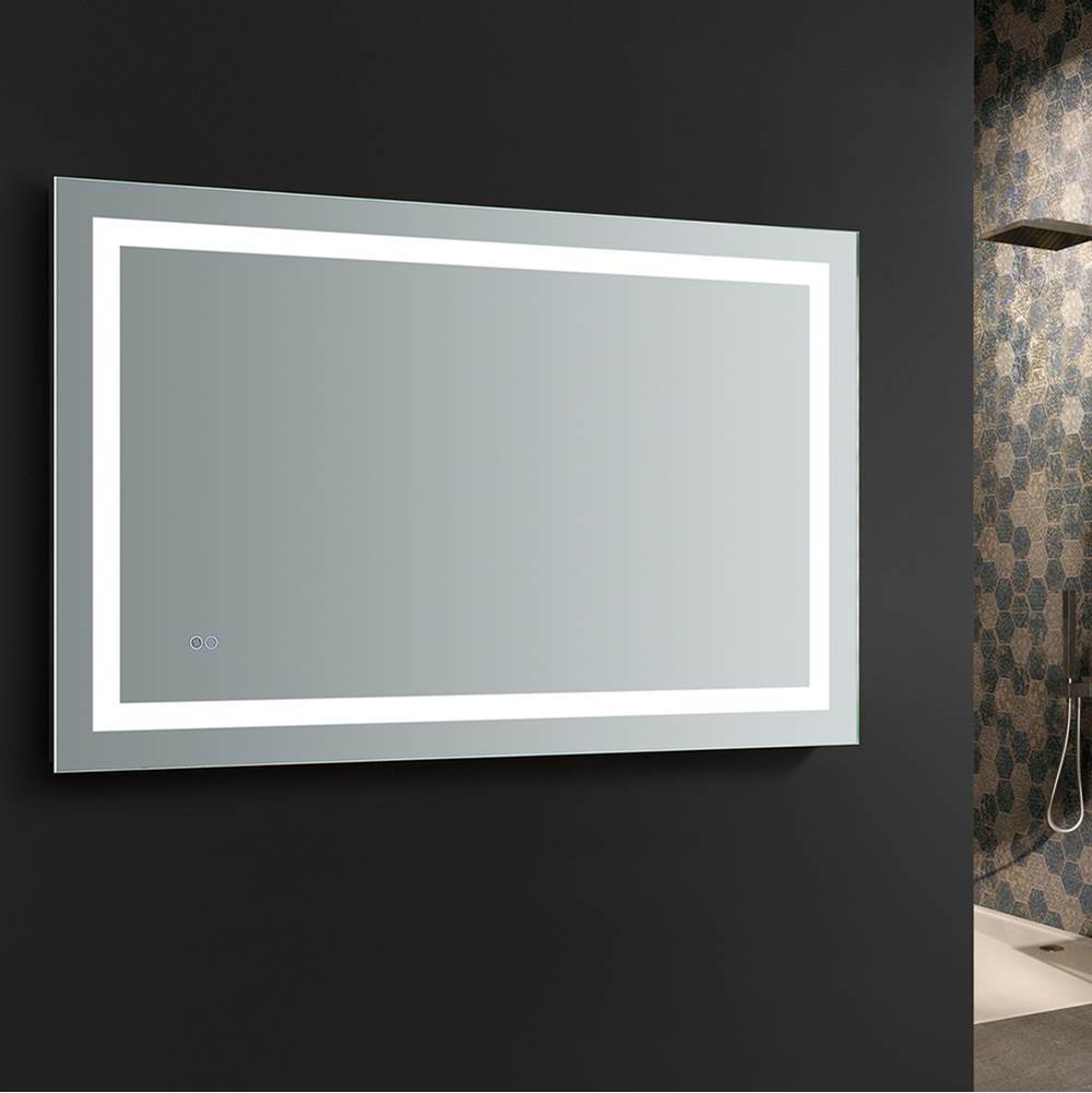 Fresca Bath Fresca Santo 48'' Wide x 30'' Tall Bathroom Mirror w/ LED Lighting and Defogger