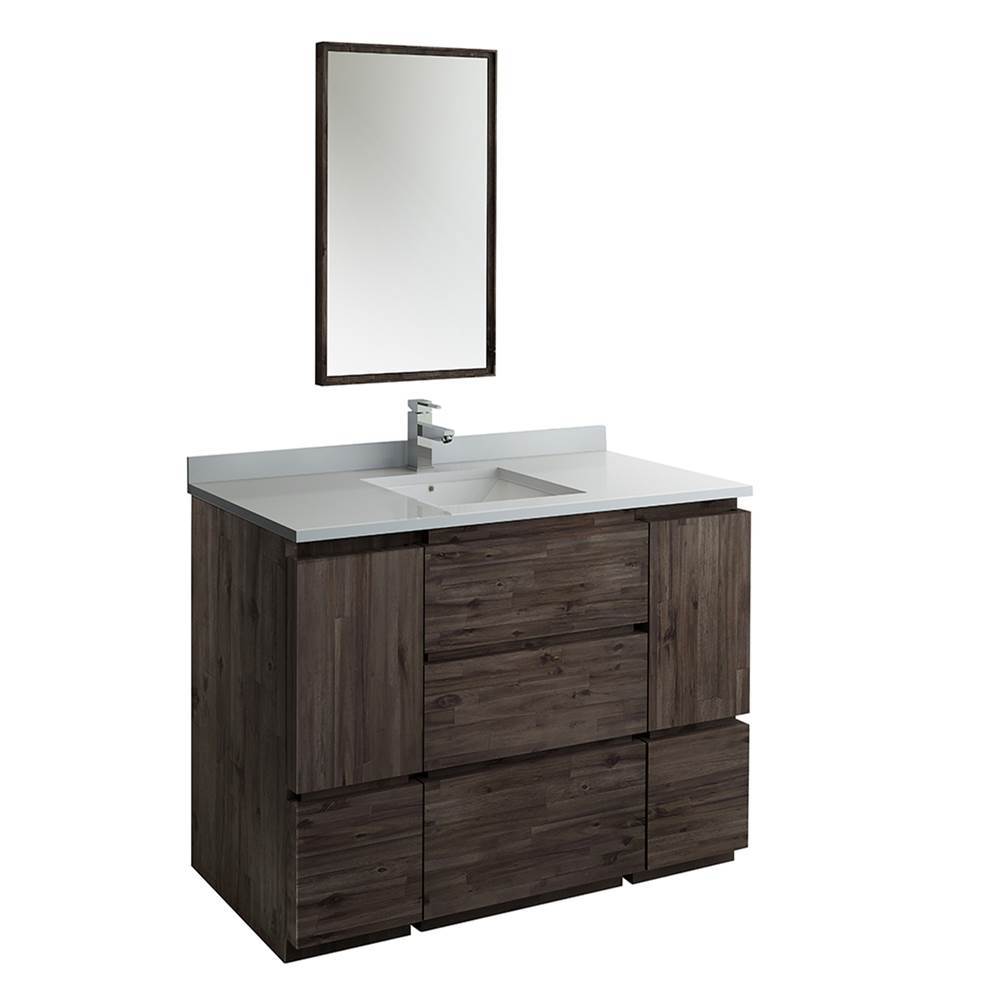 Fresca Bath Fresca Formosa 48'' Floor Standing Modern Bathroom Vanity w/ Mirror