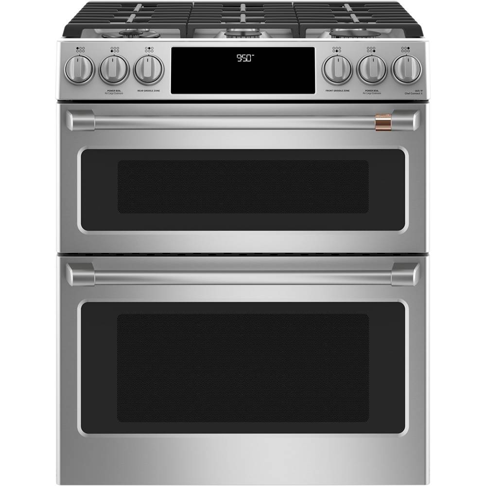 Cafe Cafe 30'' Smart Slide-In, Front-Control, Dual-Fuel, Double-Oven Range with Convection