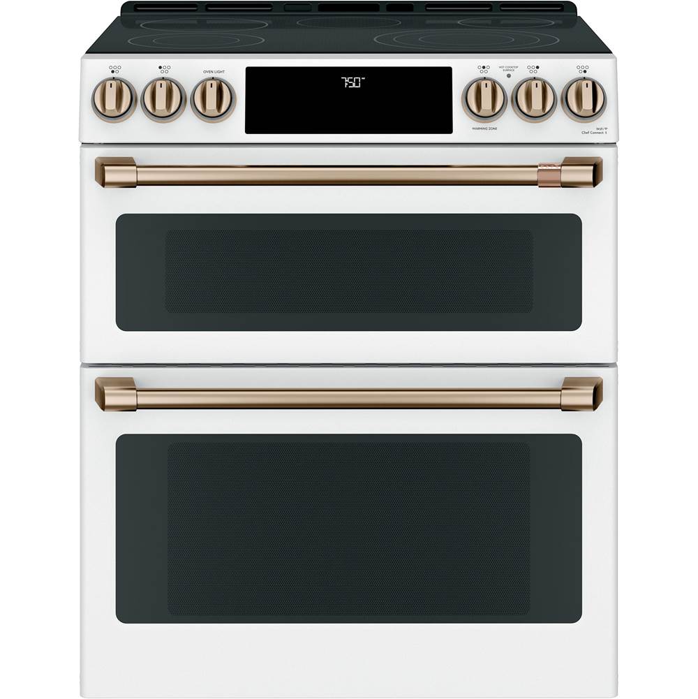 Cafe Cafe 30'' Smart Slide-In, Front-Control, Radiant and Convection Double-Oven Range