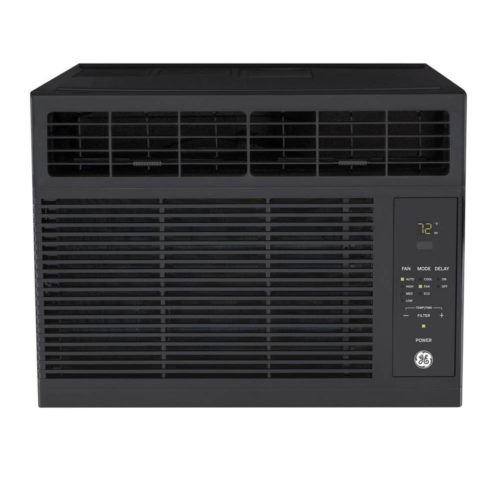 GE Appliances 5,000 BTU Electronic Window Air Conditioner for Small Rooms up to 150 sq ft., Black