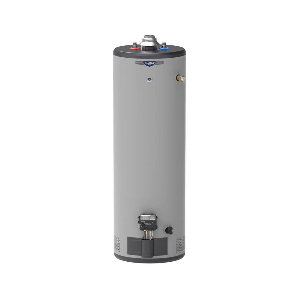 GE Appliances RealMAX Premium 40-Gallon Tall Natural Gas Atmospheric Water Heater