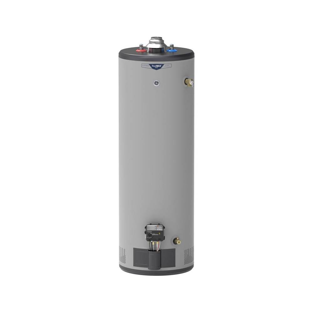 GE Appliances RealMAX Platinum 40-Gallon Tall Natural Gas Atmospheric Water Heater