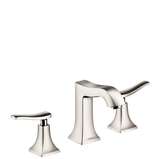 Hansgrohe Metris C Widespread Faucet 100 with Pop-Up Drain, 1.2 GPM in Polished Nickel