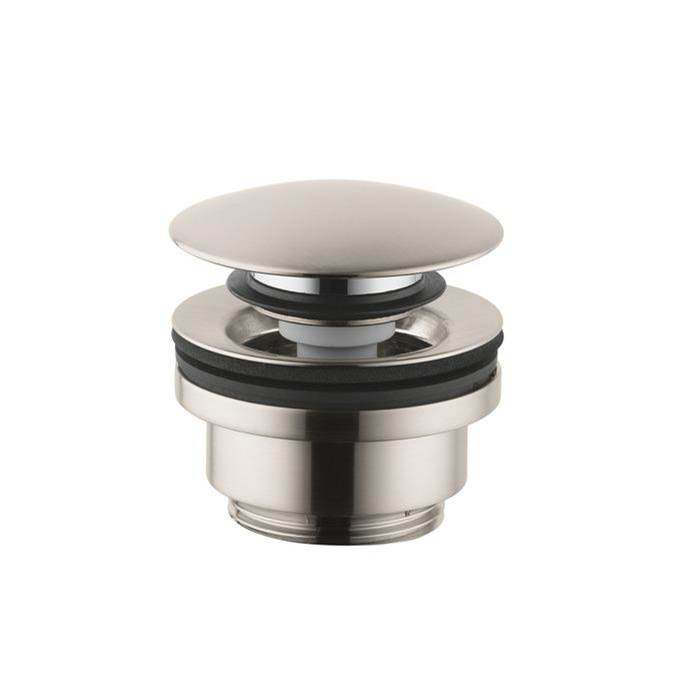 Hansgrohe Push-Open Sink Drain in Brushed Nickel