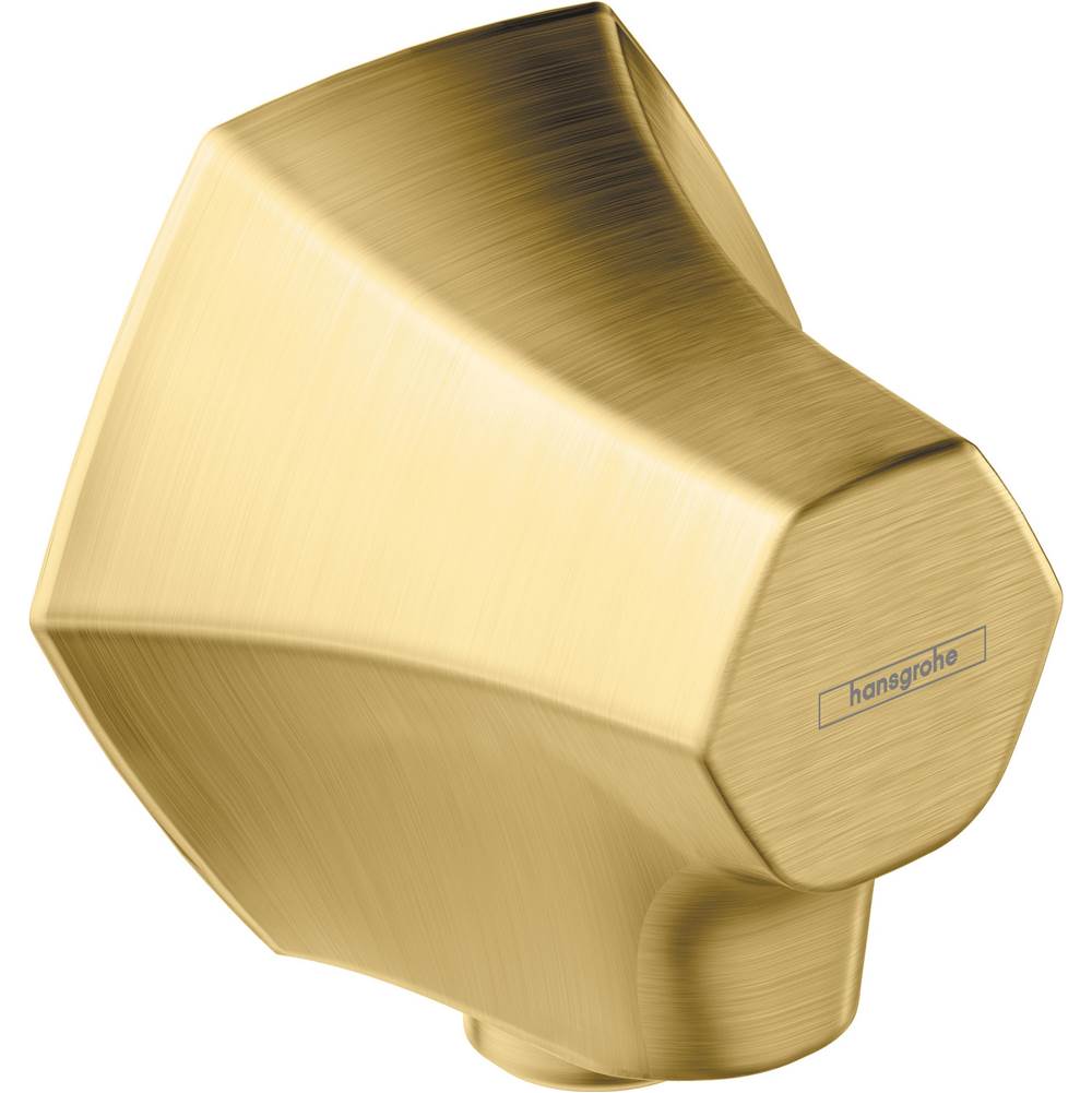 Hansgrohe Locarno Wall Outlet with Check Valves in Brushed Gold Optic