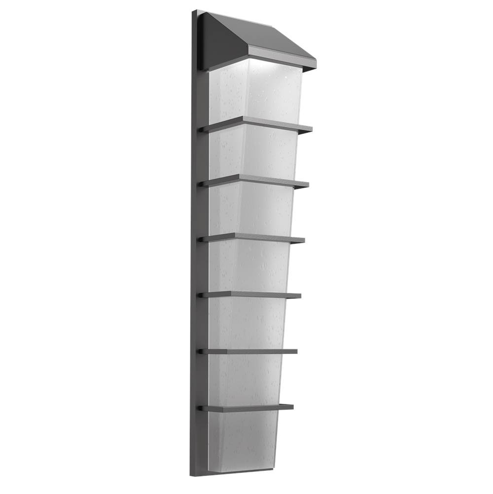 Hammerton Studio Mantle Sconce 24''-Argento Grey-Frosted Seeded