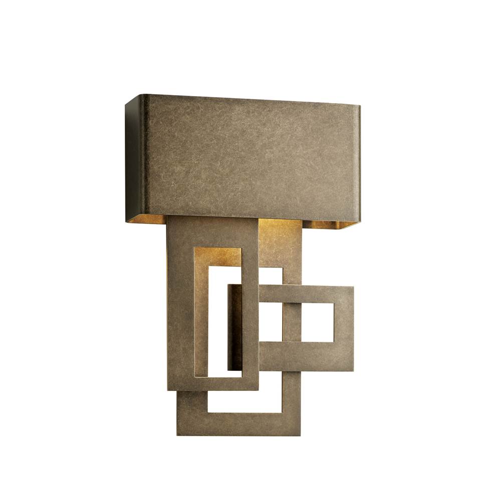Hubbardton Forge Collage Small Dark Sky Friendly LED Outdoor Sconce, 302520-LED-LFT-80