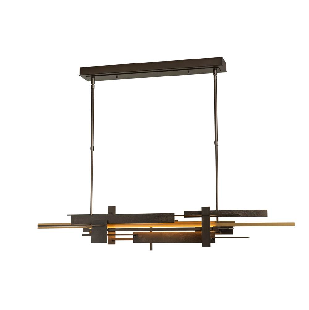 Hubbardton Forge Planar LED Pendant with Accent, 139721-LED-LONG-07-82