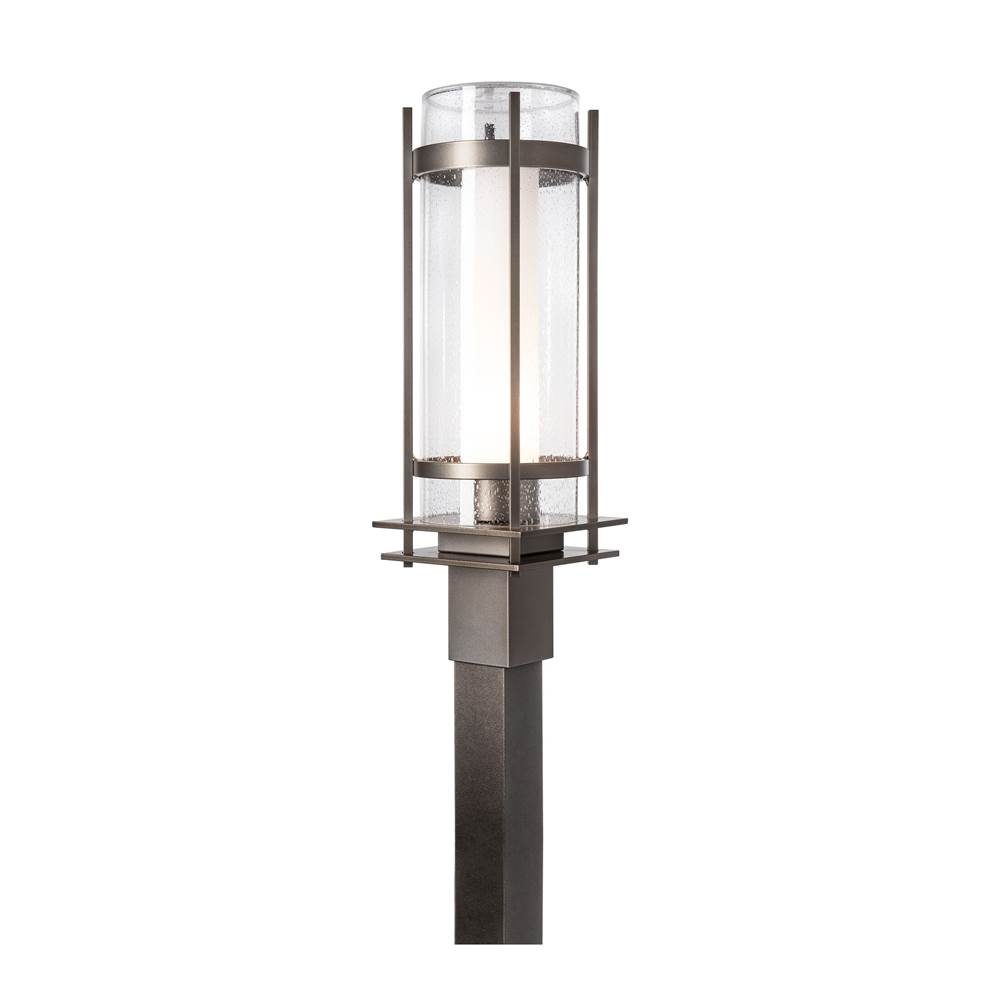 Hubbardton Forge Banded Seeded Glass Outdoor Post Light, 345897-SKT-78-ZS0684