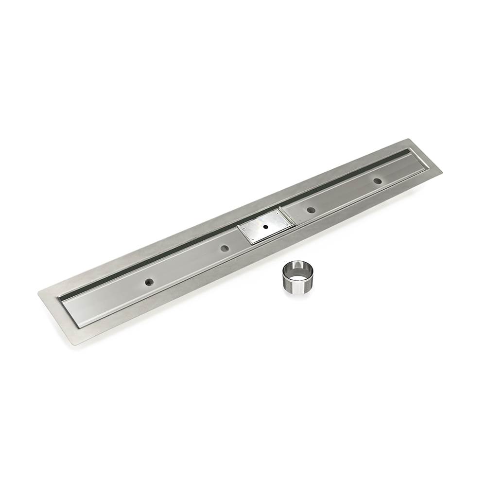Infinity Drain 24'' Slot Drain Channel only for FCB Series with 2'' Threaded Outlet