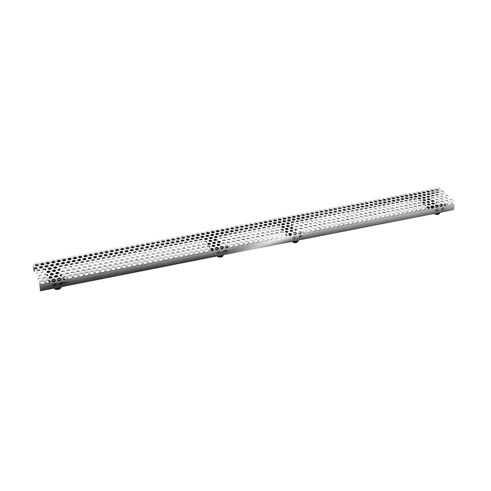 Infinity Drain 48'' Perforated Circle Pattern Grate for S-DG 65 in Polished Stainless
