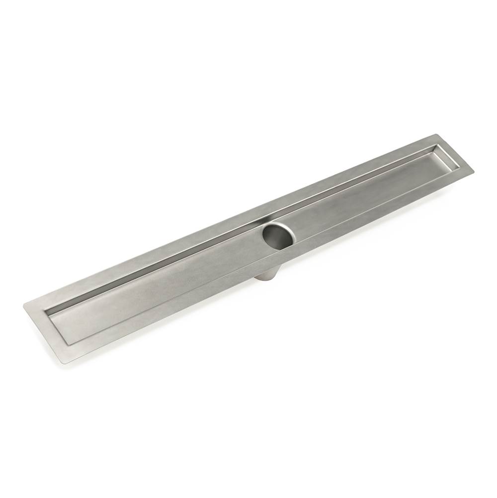 Infinity Drain 36'' Stainless Steel Channel Assembly for FF Series with 2'' No Hub Outlet