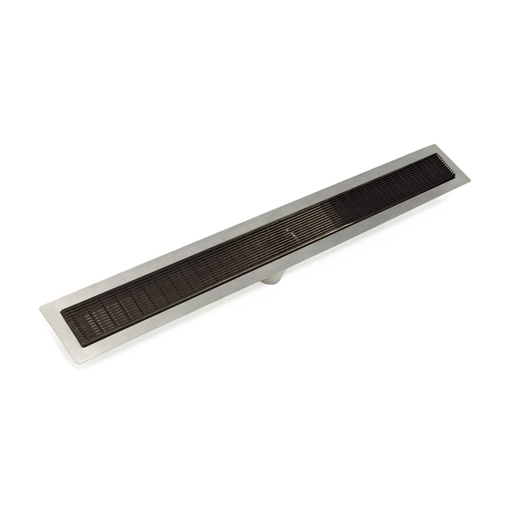Infinity Drain 36'' FF Series Complete Kit with 2 1/2'' Wedge Wire Grate in Oil Rubbed Bronze
