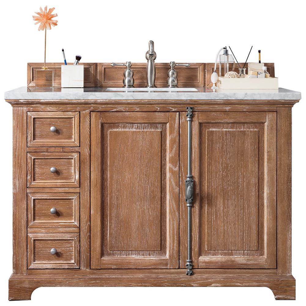 James Martin Vanities Providence 48'' Single Vanity Cabinet, Driftwood, w/ 3 CM Eternal Jasmine Pearl Quartz Top