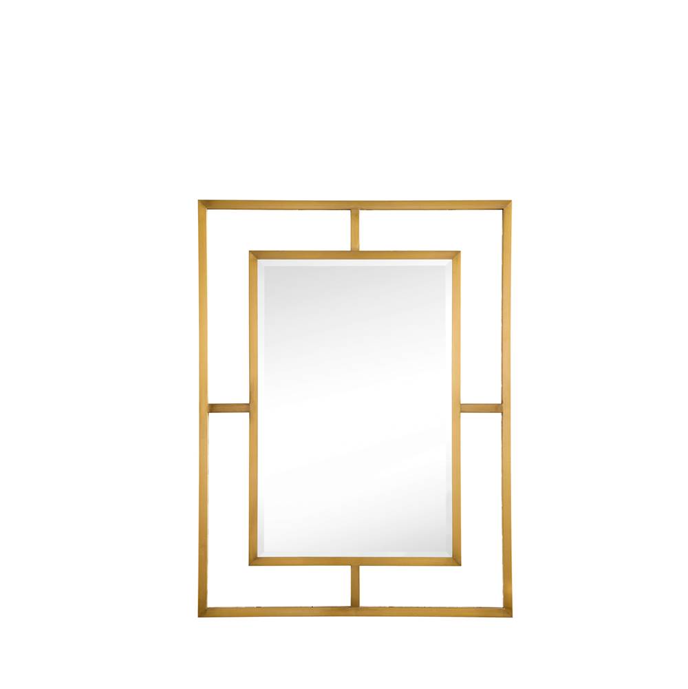 James Martin Vanities Boston 30'' Rectangular Mirror, Radiant Gold