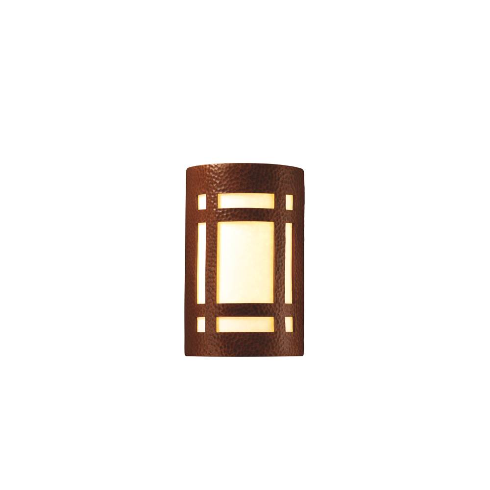 Justice Design Small ADA LED Craftsman Window - Open Top and Bottom in Cerise