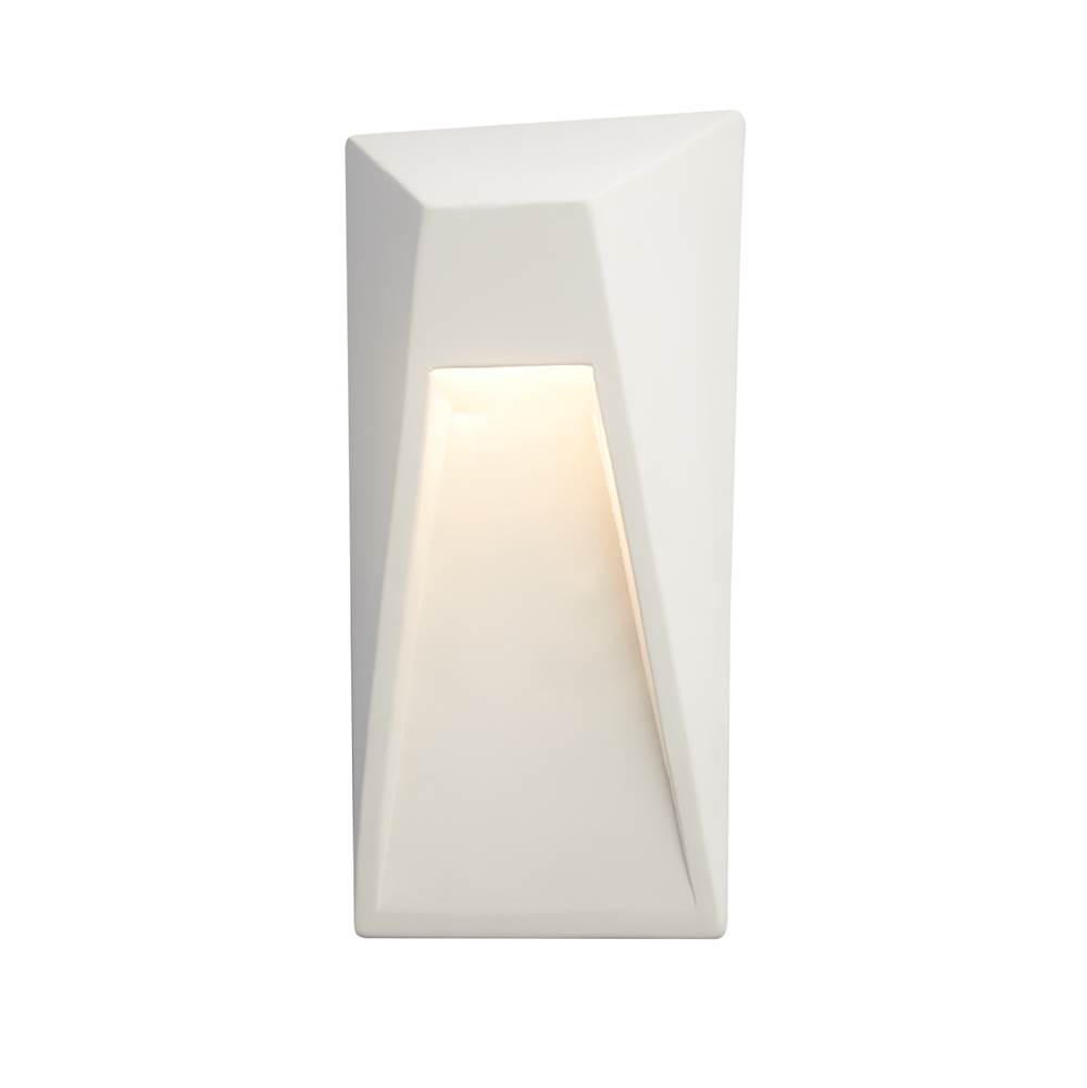 Justice Design ADA Vertice LED Outdoor Wall Sconce in Canyon Clay