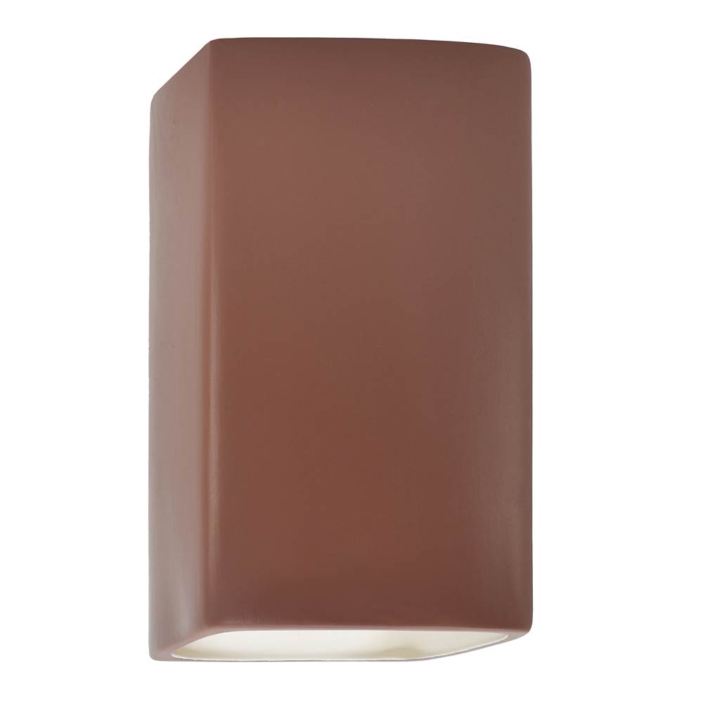 Justice Design Large ADA Rectangle - Closed Top (Outdoor) in Canyon Clay