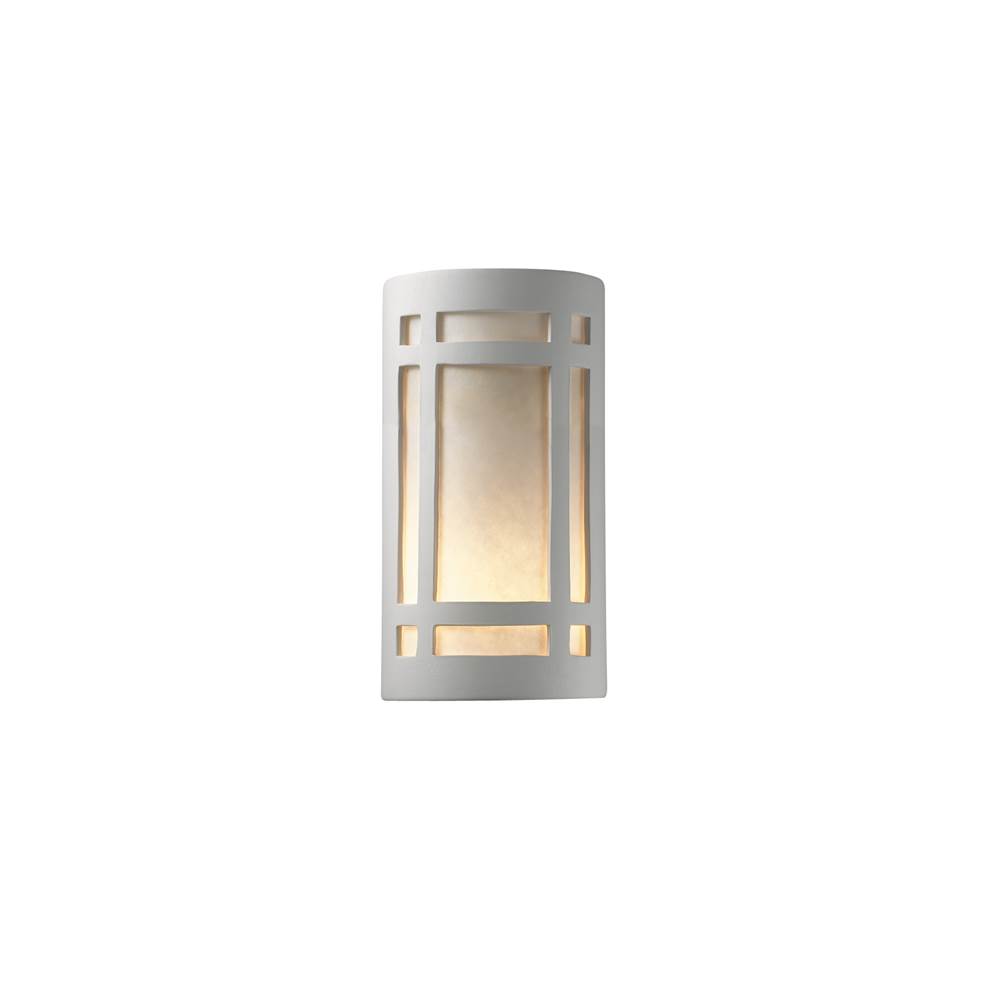 Justice Design Large LED Craftsman Window - Open Top and Bottom in Gloss Blush