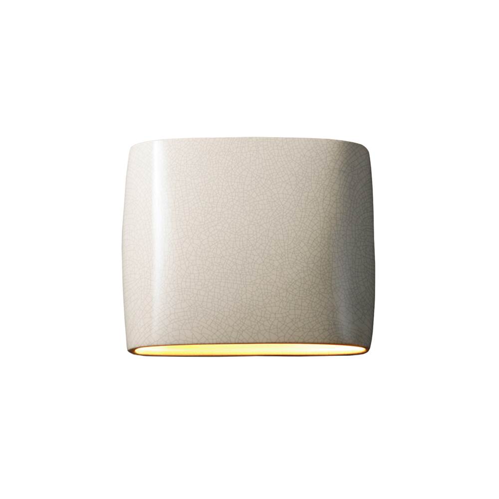 Justice Design Wide ADA Oval Wall Sconce (Outdoor) - Closed Top
