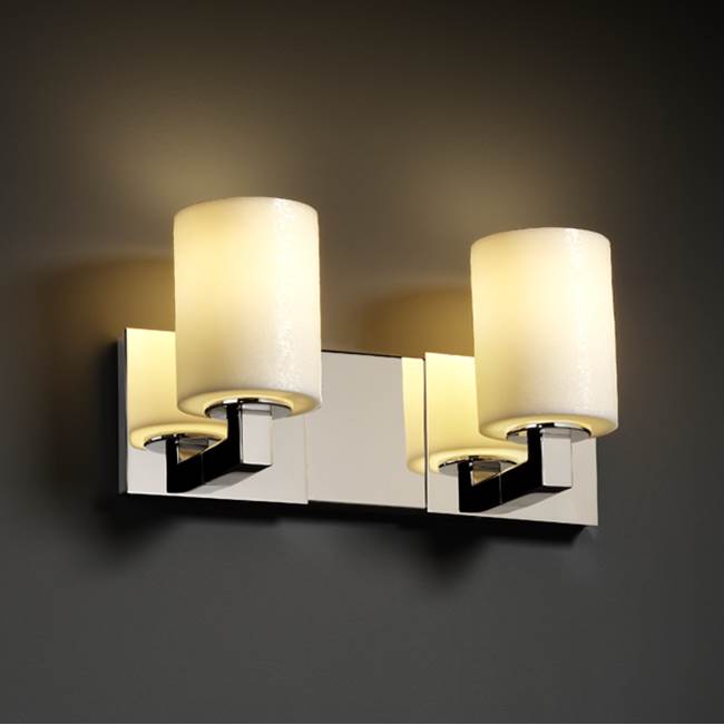 Justice Design Modular 2-Light LED Bath Bar
