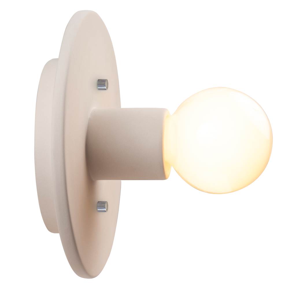 Justice Design Stepped Discus Wall Sconce