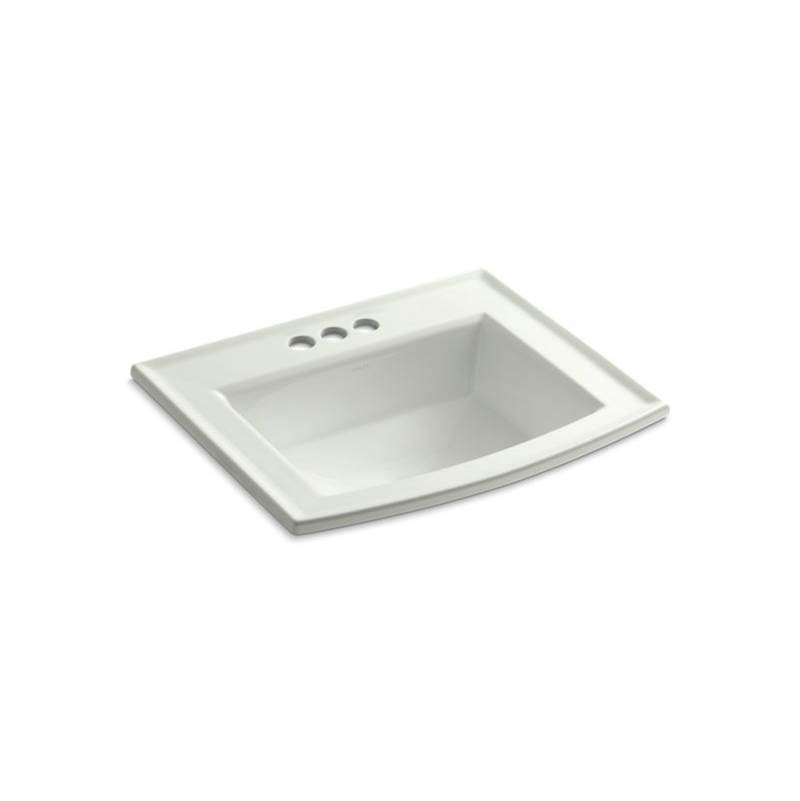 Kohler Archer® Drop-in bathroom sink with 4'' centerset faucet holes