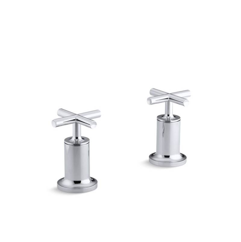 Kohler Purist® Deck- or wall-mount high-flow bath valve trim with cross handle, valve not included