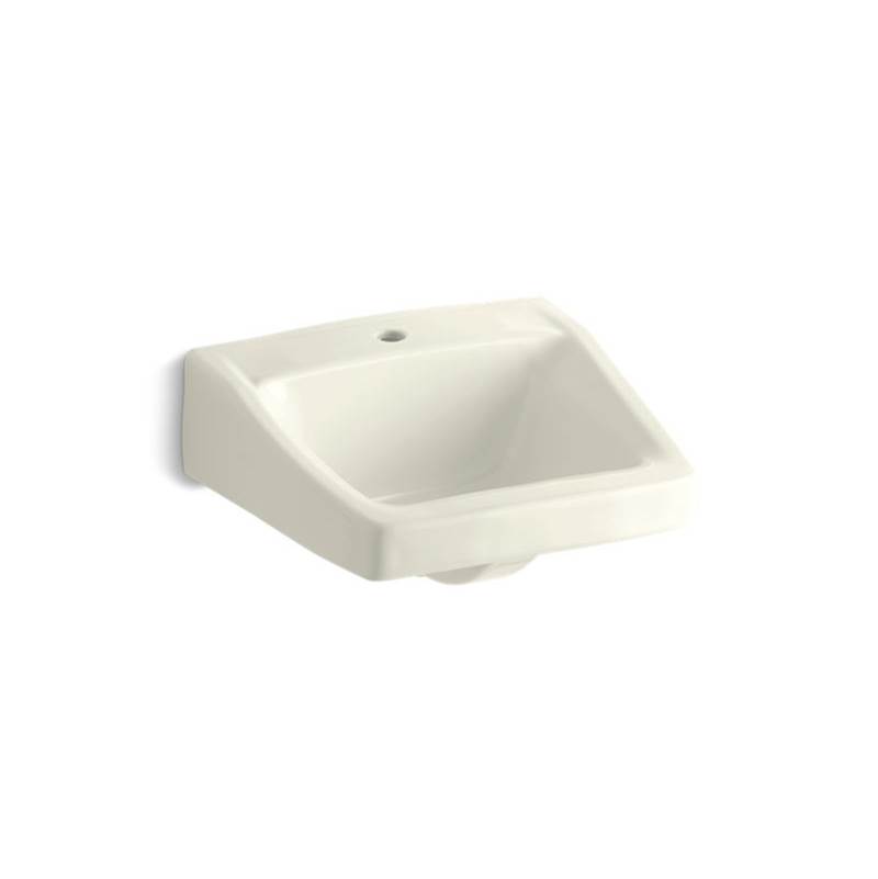 Kohler Chesapeake™ 19-1/4'' x 17-1/4'' wall-mount/concealed arm carrier bathroom sink with single faucet hole