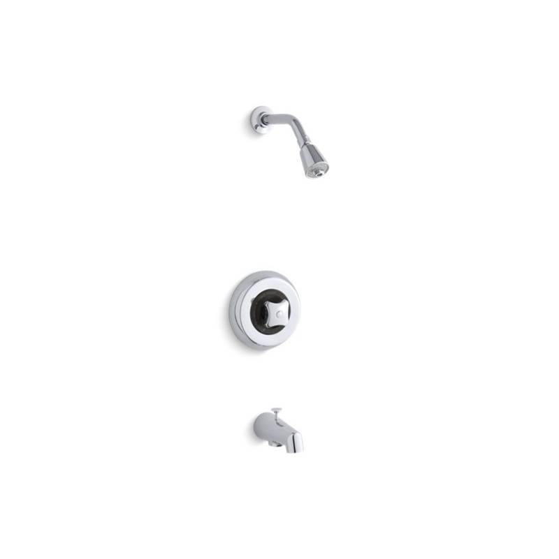 Kohler Triton® Rite-Temp(R) bath and shower valve trim with standard handle, NPT spout and 1.75 gpm showerhead