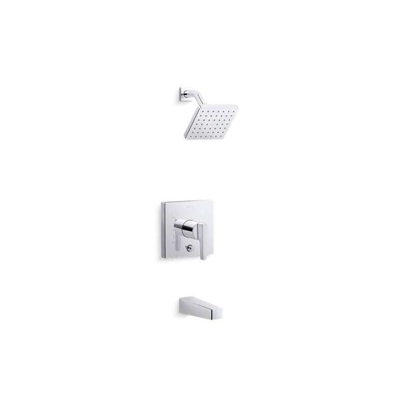 Kohler Honesty® Rite-Temp® bath and shower trim with 1.75 gpm showerhead and lever handle