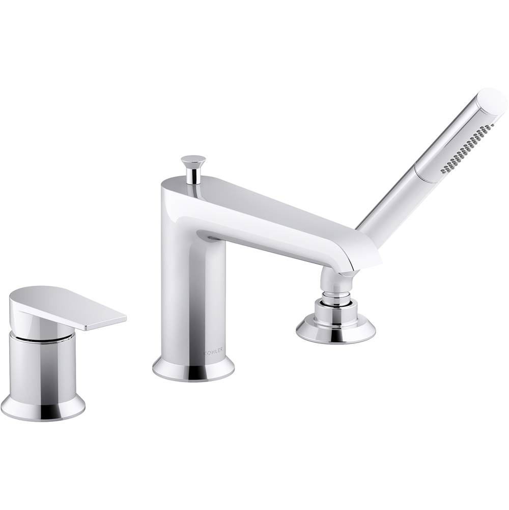 Kohler Hint™ Single-handle deck-mount bath faucet with handshower