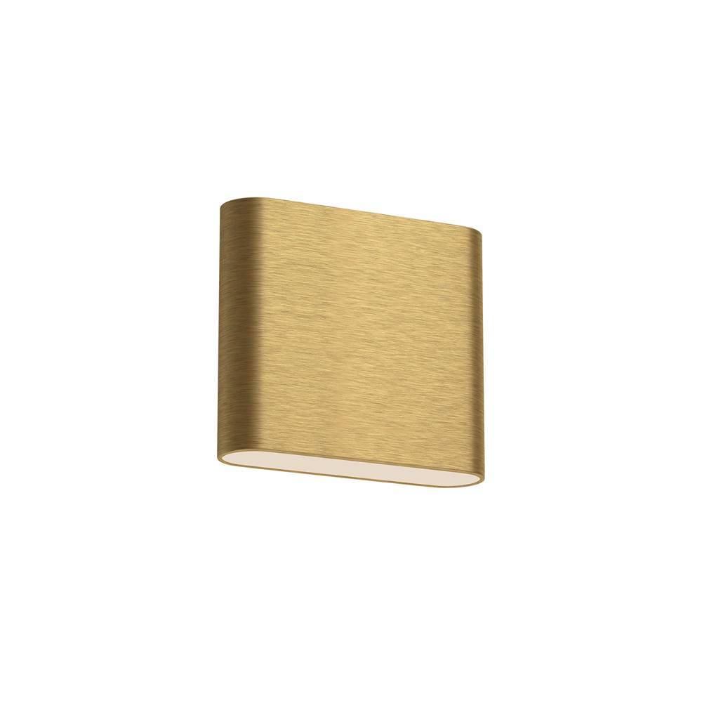 Kuzco Slate 6-in Brushed Gold LED Wall Sconce