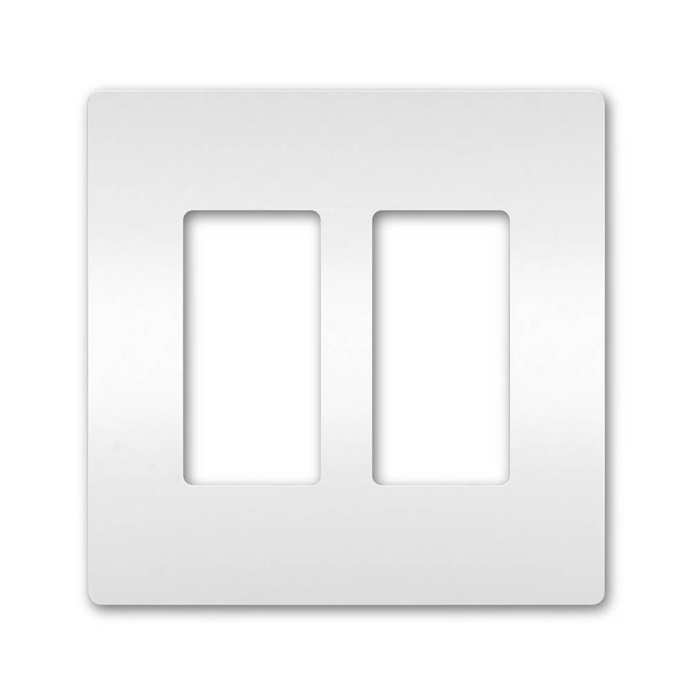 Legrand radiant Two-Gang Screwless Wall Plate, White