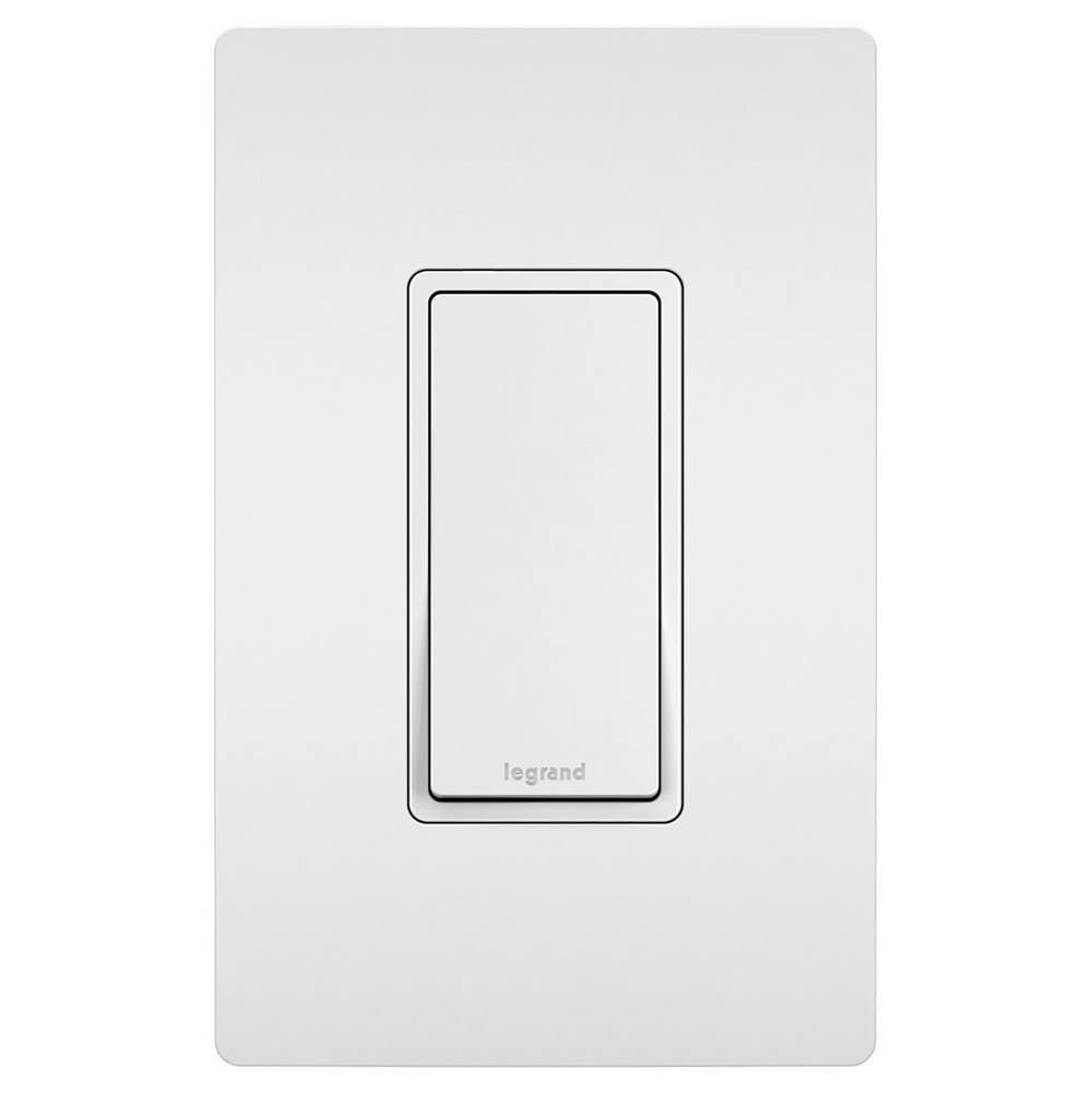 Legrand radiant 15A Single-Pole Switch with Locator Light, White