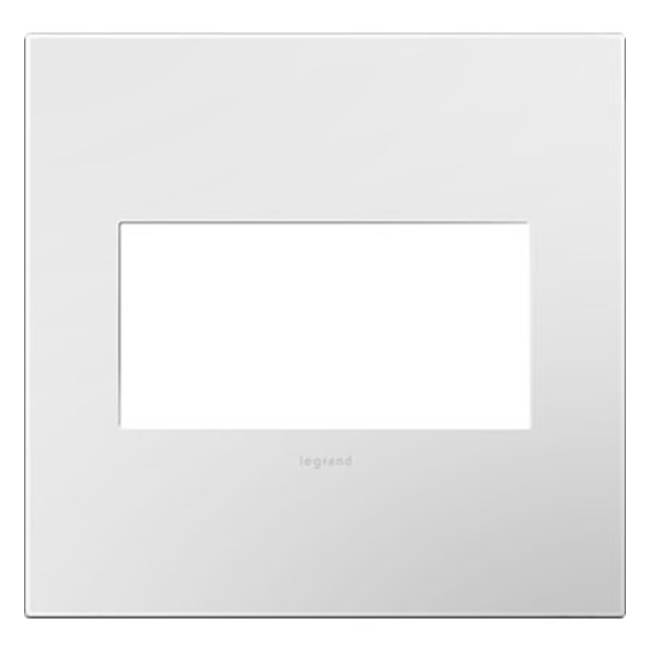 Legrand Gloss White-on-White, 2-Gang Wall Plate