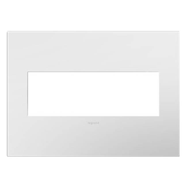 Legrand Gloss White-on-White, 3-Gang Wall Plate