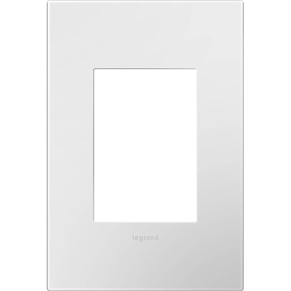 Legrand Gloss White-on-White, 1-Gang + Wall Plate